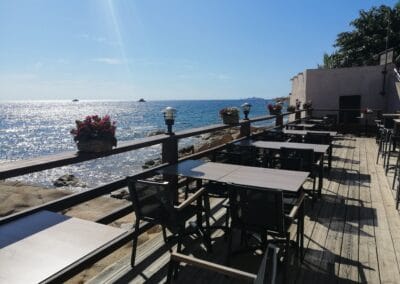 Restaurant au bord de mer ajaccio