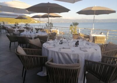 Restaurant au bord de mer ajaccio