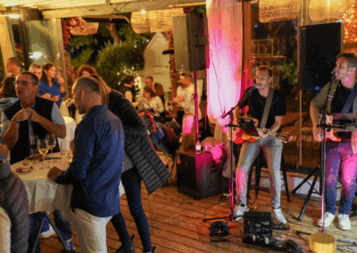 Soirée de gala lors d'un séminaire d'entreprise organisé en Corse.
