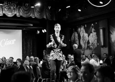 Un artiste de la soirée de gala